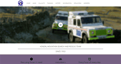 Desktop Screenshot of kendalmountainrescue.org.uk